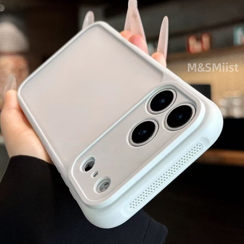 Uk Suitable for Apple iPhone 17 Pro Max Phone Case, New Antique White Full-Cover Anti-Drop, Anti-Fingerprint, Heat Dissipation, Breathable, Skin-Feel, Very Good-Looking, Matte, 11 Pm