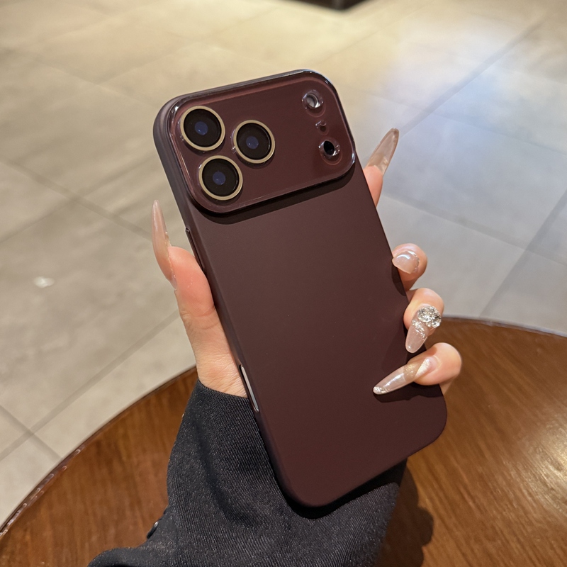 Uk Applicable Apple iPhone 17 Pro Max Phone Case New Model 17Pr Full Coverage Air Lens Film 15Promax Couple 16Pro Protective Case Female 13 Premium 14Plus Milk Tea Color Matte