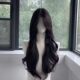 Wig long hair simulated hair full head cover cos wig versatile eight-character bangs lazy middle-parted curly hair big waves