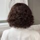 Wool curly wig for women with short hair, short curly hair, fashionable mother's real hair set, middle-aged and elderly middle-aged and long curly hair, artificial hair