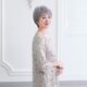 Lady's gray wig, short straight hair, grandma performing white hair wig, old man's whole gray artificial hair hood