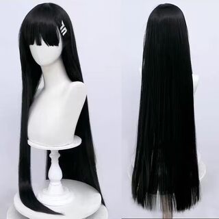 1m Long Anime Black Straight Universal Cosplay Wig Full Head Wig Aoyuki Ruiyin Kikyo New Hot Selling Model