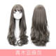 2023 new wig for women with air bangs, fluffy long curly hair, big waves, sweet and natural full headgear