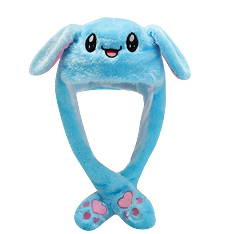 2022 New Rabbit Women's Hat Beanie Plush Can Moving Bunn