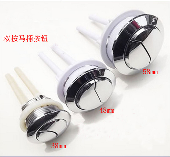 Pumped toilet water tank accessories flush button old round double button switch toilet button