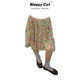 French style retro floral skirt for women, slim and versatile mid-skirt, summer printed A-line pleated skirt