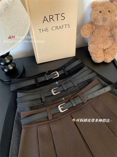 Осенняя классическая юбка в складку, мини-юбка, А-силуэт