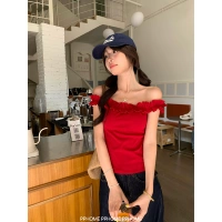 Домашняя Pphome ~ Сладкая и пряная стиль чистый и сексуальный однорубежный черный ушной футболка для женской летней стройной матки Слим короткий пупок