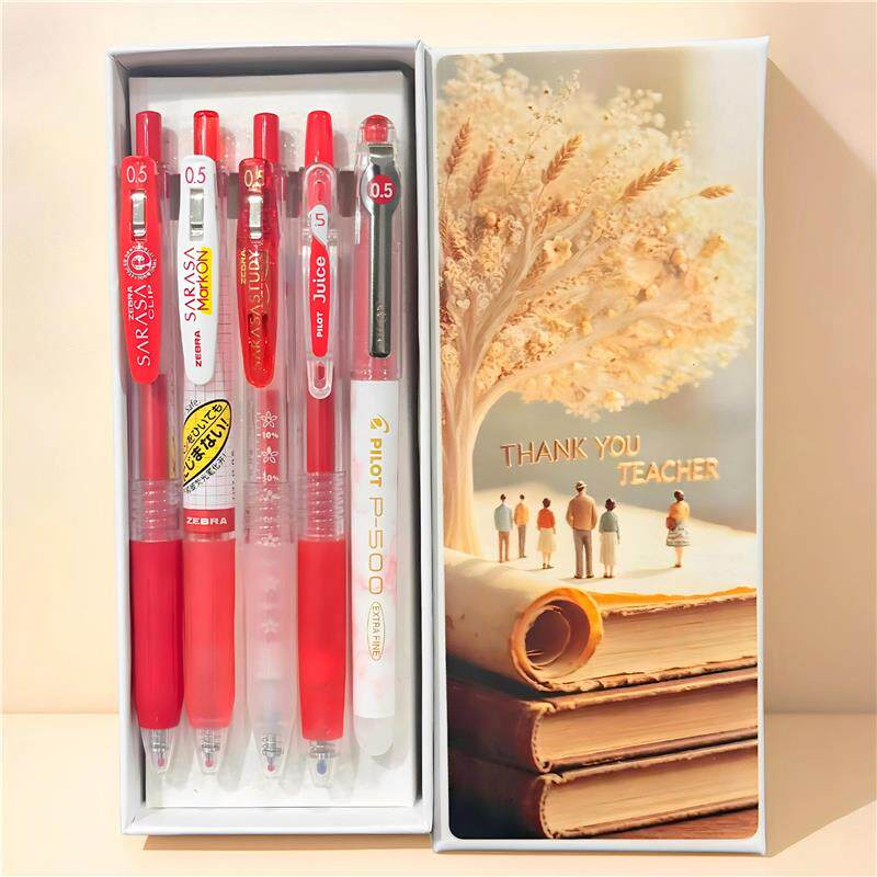 Gift boxed Japanese ZEBRA zebra red pen for marking homework press jj15 red pen teacher Teacher's Day gift