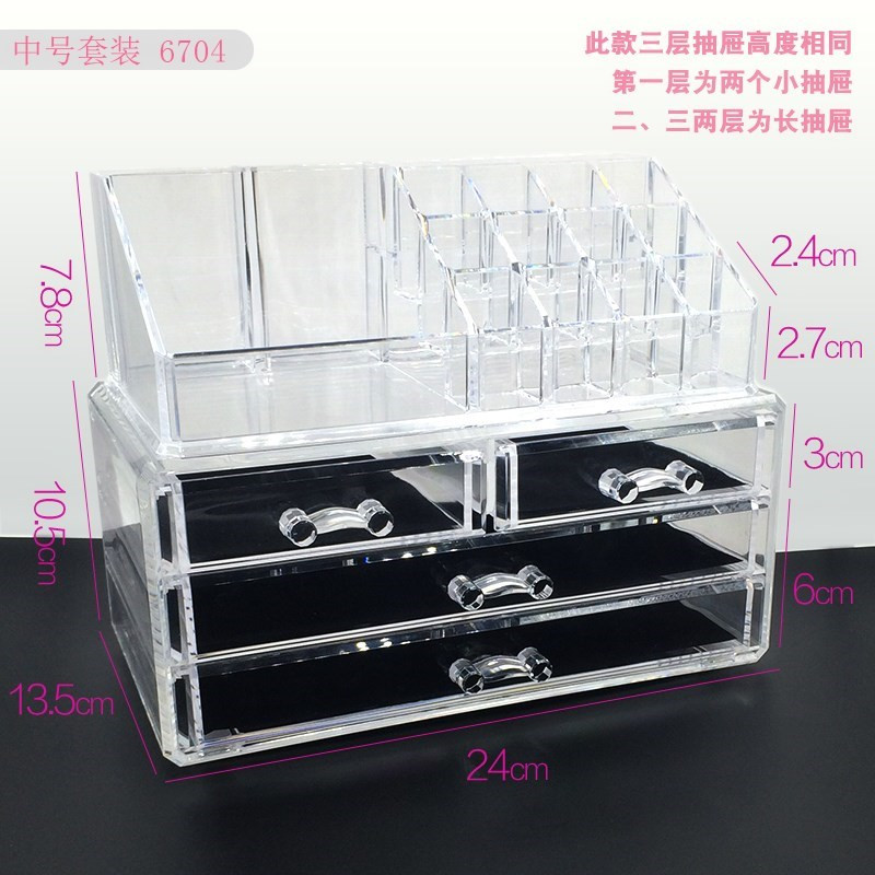 Eyelash grafting eyelash tool makeup brush large crystal crystal brush shaking cotton storage box transparent rack large