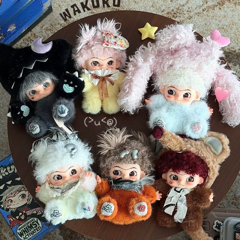 Wakuku Wow Kuku Monster Series Plush Pendant Blind Box Trendy Plush Doll Toy Gift Pendant