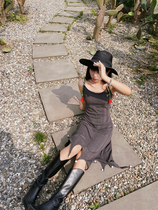 Yellow Pussy Classmates Original Homemade Grand Magician Thin Knit Irregular Skirt Hem Clown Hook Flower Pearls