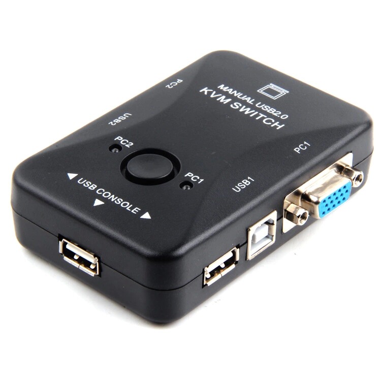 Special price Fengjie 2-port Manual USB KVM switcher 2 Host 1 Display 1 Key Mouse Computer switcher