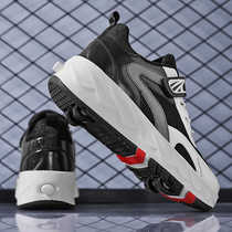 Neon Meets Childrens Mob Walking Shoes Boy Four Wheels Girls Sports Wheels Skating walking wheels Shoe invisible double wheel explosion