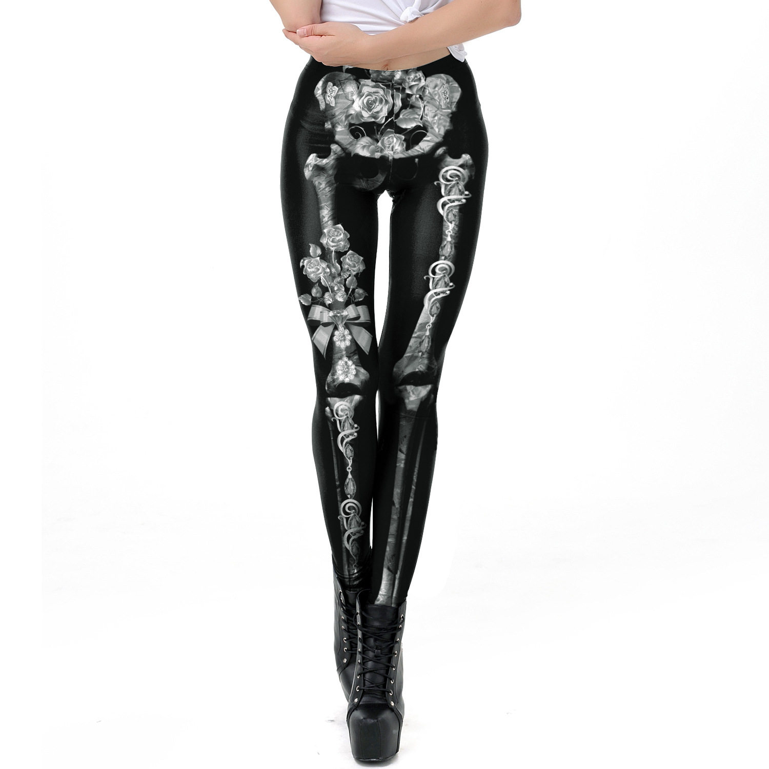 3D human truss ladies leggings Halloween stage costume pants