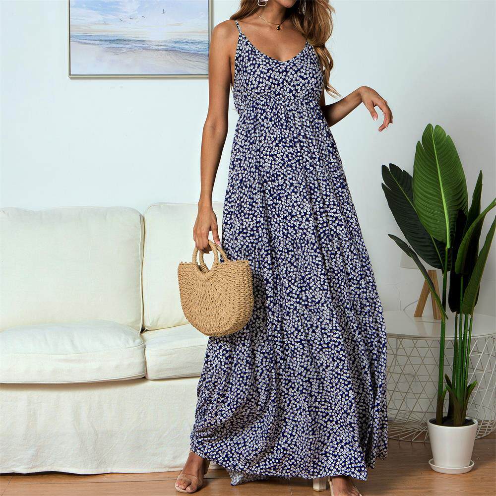 Small floral dress dress long skirt fashion dresses