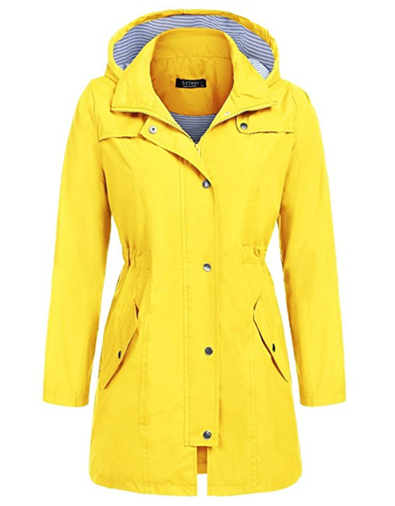 Hooded top women coat waterproof raincoat top пальто