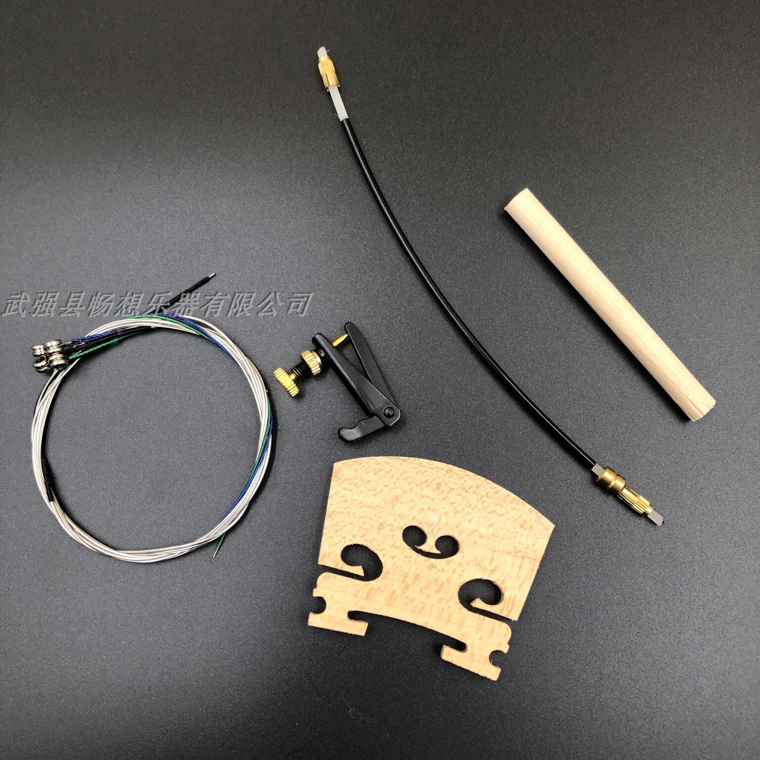 1 set of violin accessories violin high-end accessories (strings piano code fine-tuning tail rope sound column)