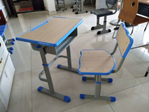 School single thickened desks and chairs Factory direct sales tutoring class training class cram school desks and chairs advanced set