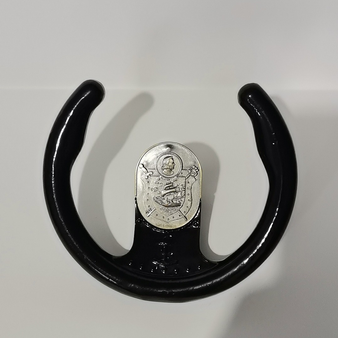 Ship hydraulic steering gear fittings semicircular steering wheel aluminium material central hole 16mm Emergency rudder for use
