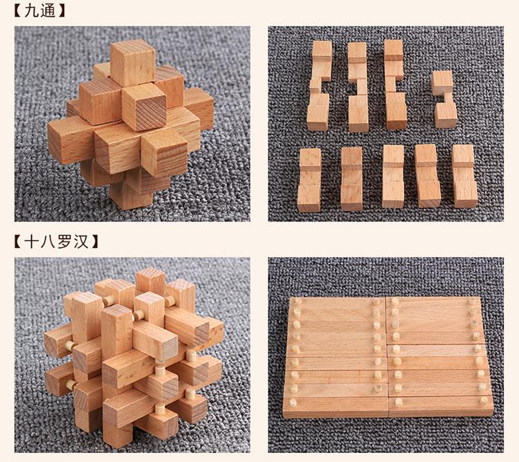 Kong Mingsuo Đồ chơi giáo dục cho trẻ em Hộp chuỗi chín con đồ chơi nấu ăn