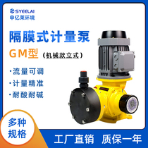 Mechanical diaphragm metering pump GM sewage treatment Electromagnetic diaphragm dosing pump Acid and alkali resistance corrosion resistance flow metering pump