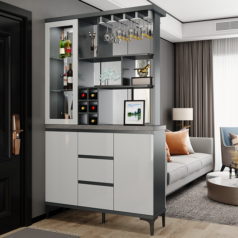 Entrance-in-house Living Room Living Room Screen Partition Cabinet Modern Simple Minimalist Light Lavish Wine Cabinet Room Cabinet Entrance Door Integrated Shoe Cabinet