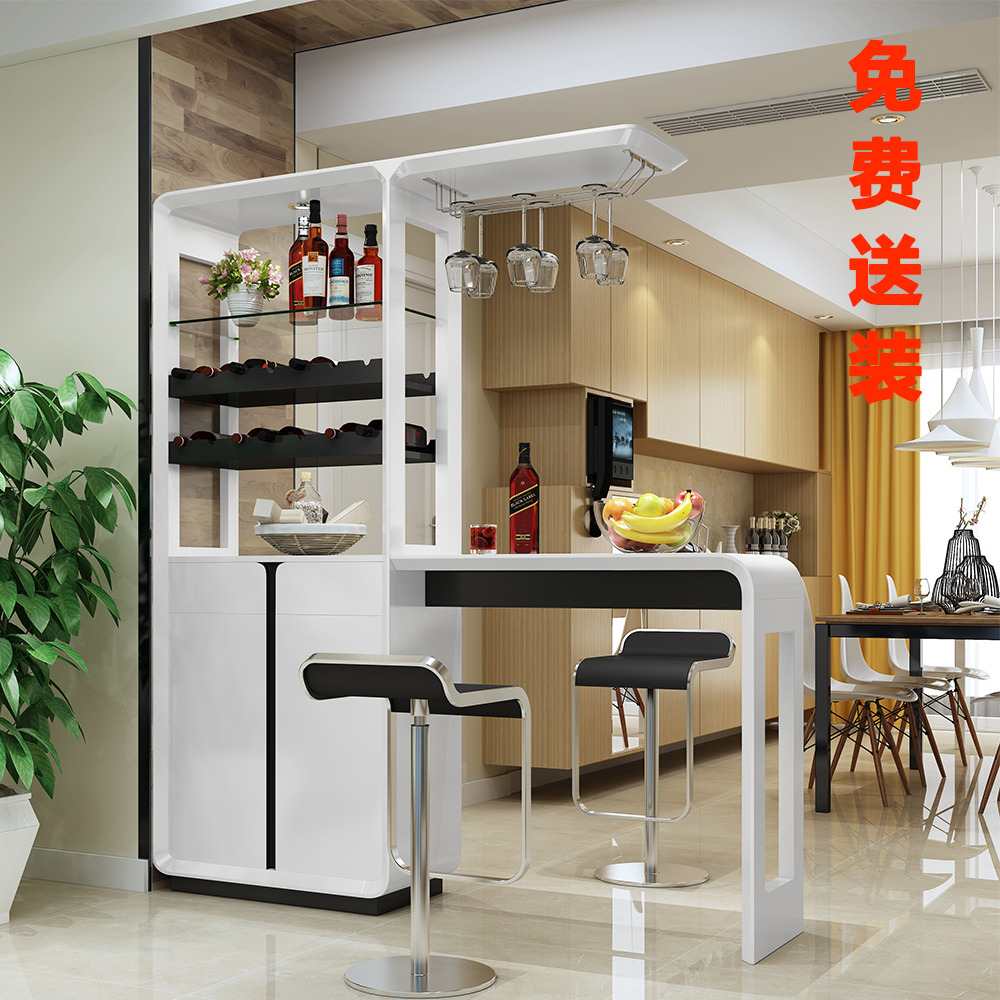 Bar Counter Home Wine Cabinet Modern Minima Partition Cabinet Bar Living-room Dining Room Genguan Cabinet