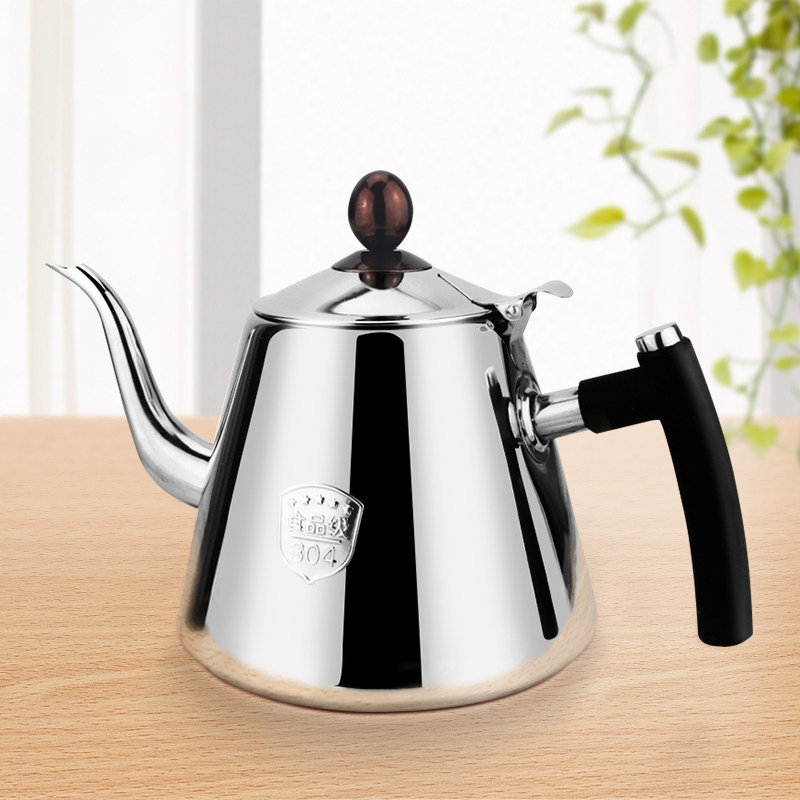 Thickened 304 stainless steel induction cooker special kettle flat bottom pot tea set teapot living room boiled boiled teapot