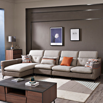 Nordic fabric sofa combination simple modern corner detachable sofa small apartment light luxury sofa living room decoration
