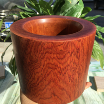 Mahogany large pen holder Myanmar rosewood desk storage big fruit red sandalwood big fat large capacity student pen insert defects