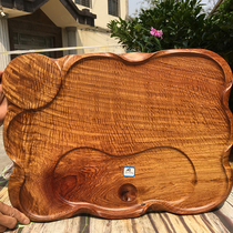 Flowers Pear Wood Tea Pan Dry Bubble Table Big Fruits Purple Sandalwood Roots Root Carved Log Water Corrugated Tea Pan Red Wood Handicraft Classical