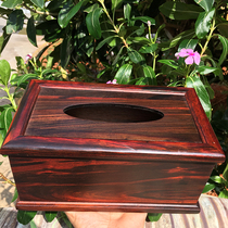 Large Red Acid Branches in Laos Decorative Tissue Box Size Multifunction Containing Box Jointed Board Solid Wood Retro Living Room Pumping Paper