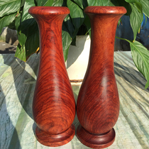 rosewood vase burmese mahogany table dry vase a pair of old red water wave living room collection ornaments crafts
