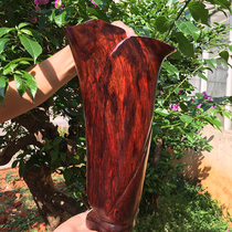 Red Wood Flower Bottles Hem vase Merchants Big Red Acid Branches Wood Carving Living Room Genguan Decoration of Toe Yellow Sandalwood Craftsmanship