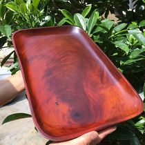 Flowers Pear Wood Tea Tray Fruit Tray Living Room Red Wood Square Dish Big Fruit Purple Sandalwood Tray Dim wood Rectangular Micro Imperfections
