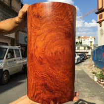 Red sour branch large pen holder Myanmar mahogany boutique old material Super grimace pattern collection super large brush picture tube ornaments