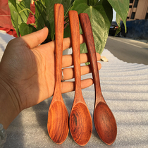 Burmese Rosewood mahogany big fruit Rosewood spoon spoon rice spoon childrens spoon health without lacquer natural corrosion