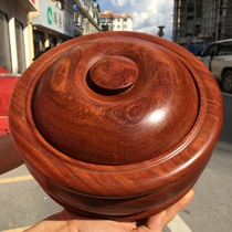 Redwood Eight Treasure Box Pot Burmese Pear Wood Big Fruit Rosewood Living Room Dried Fruit Box Solid Wood Cornucopia Gift Ornaments
