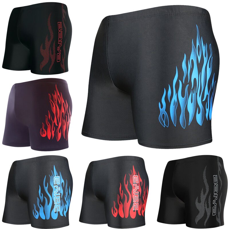Water men's middle and young flame safety pants Men's single piece diving large size swimming trunks practical men's casual sunscreen