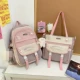 Розовый комплект, значок, подвеска, 8 шт, с медвежатами