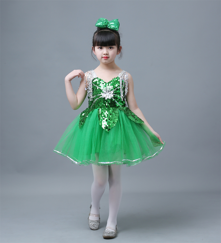 Trang phục trẻ em pettiskirt mẫu giáo nhỏ sen phong cách đầy màu sắc cổ tích giấc mơ khiêu vũ trang phục công chúa gạc biểu diễn quần áo thời trang cho bé gái