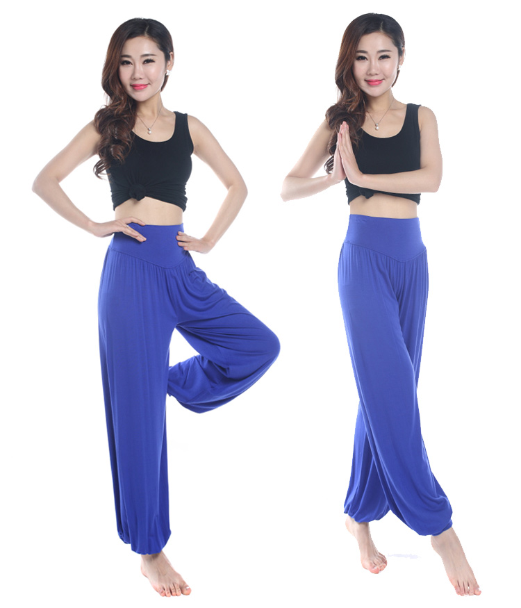 Modal Quảng Trường Khiêu Vũ Đèn Lồng Quần Yoga Quần của Phụ Nữ Quần Nhảy Mùa Hè Lỏng Quần Chân Rộng Yoga Mặc Quần Quần quần áo tập aerobic