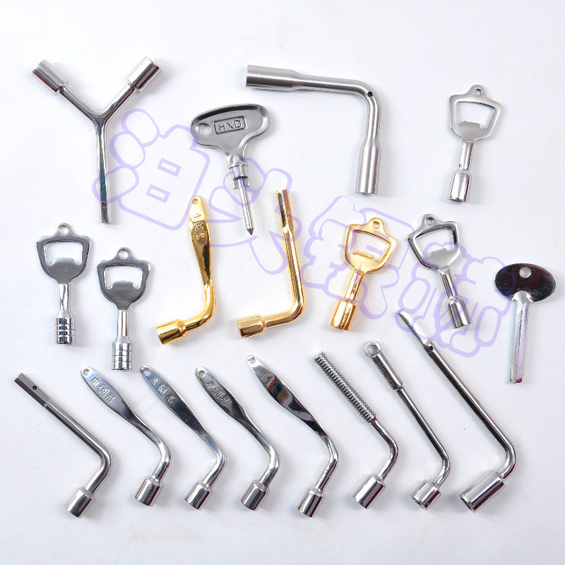 L-Shaped Train Key Bottle Opener Triangle Key Connie Hexagonal Key Octagonal Key Internal Square External Hexagonal Y-Shaped