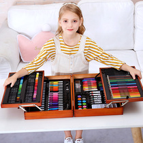 Childrens brush gift box painting set tools washable watercolor pen Primary school students art painting school supplies