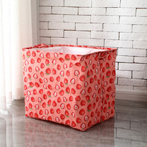 Net red explosion extra large cotton and linen folding storage bag household clothes quilt clothing moving storage box finishing box