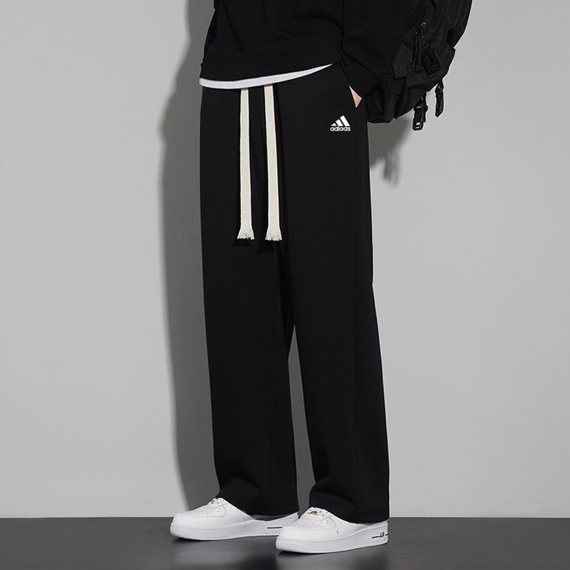 Outlet Men's Pants Spring and Autumn New Trendy Pure Cotton Casual Sports Long Pants Loose Straight Versatile Sweatpants
