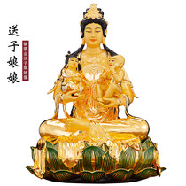 Taiwan Gilded Pure Copper Selection Buddha statue for home to use the Soo-Ying Bodhisattva copper as sending a woman to the wife