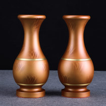 Taiwan home for Buddha vase pure copper lotus vase Buddha hall Buddha front flower for vase copper vase Buddha hall offering ornaments
