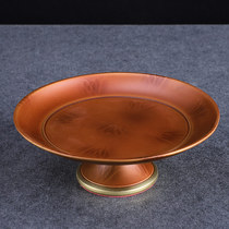 Taiwan pure copper for The Buddha Fruit Pan Buddhas Fruit Plate Fruit Plate Offering Plate Fortune God offering plate offering plate offering Buddha Pan Tribute Plate